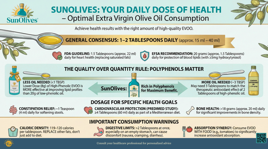 Optimal Daily Extra Virgin Olive Oil (EVOO) Consumption