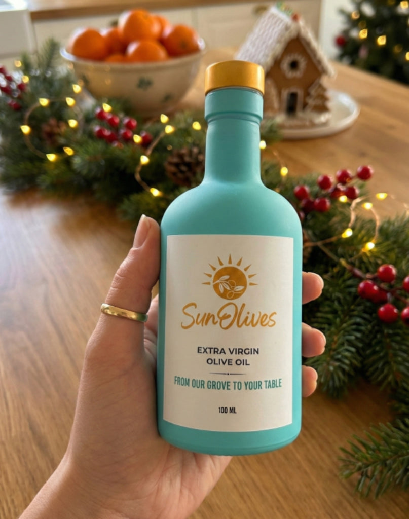 SunOlives EVOO Shot (100ml) — Single-Origin Aegean Extra Virgin Olive Oil
